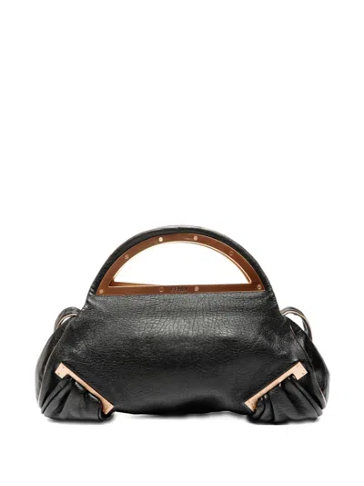 Pre-owned Fendi 2015-2025 Smile Tote Bag In Black