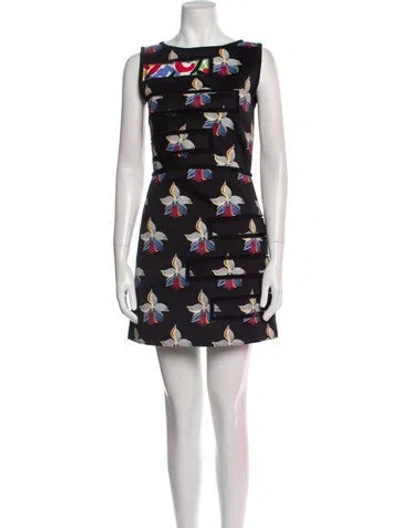 Pre-owned Fendi 2015 Mini Dress In Black