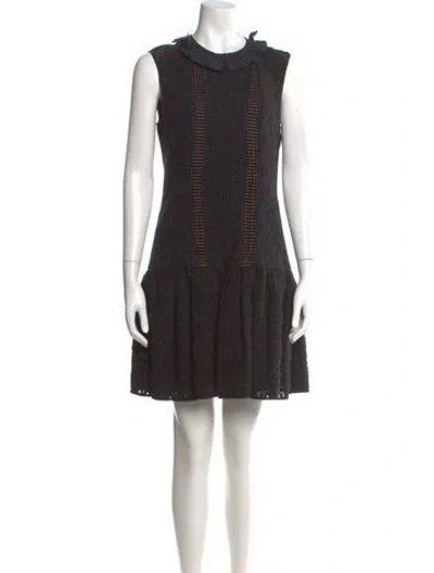 Pre-owned Fendi 2016 Mini Dress In Black