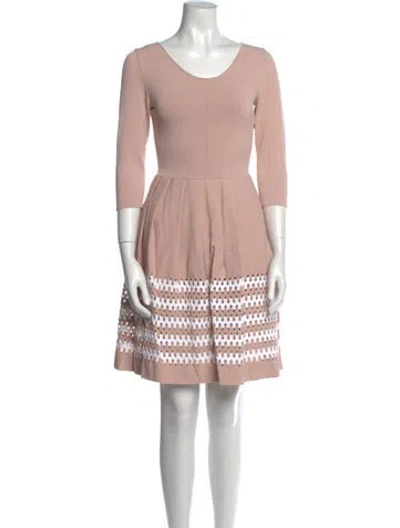 Pre-owned Fendi 2016 Mini Dress In Pink