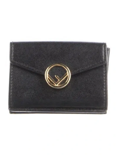 Pre-owned Fendi 2018 F Is  Bifold Wallet In Black