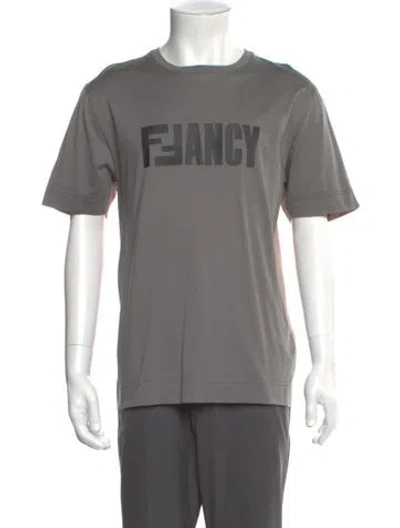 Pre-owned Fendi 2018 Zucca Ff Logo T-shirt In Multi