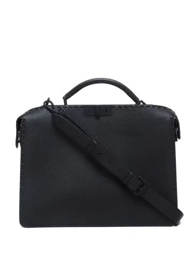 Pre-owned Fendi 2020-2024 Peekaboo Handbag In Black