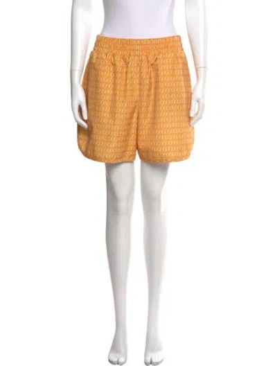 Pre-owned Fendi 2020 Mini Shorts In Yellow