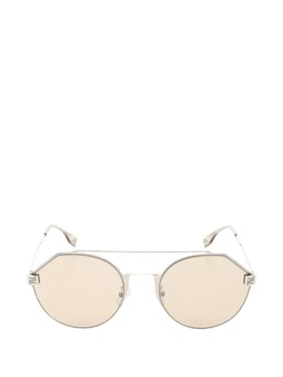 Pre-owned Fendi 2020 Sky Sunglasses In Silver