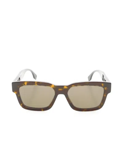 Pre-owned Fendi 2020 Wayfarer-frame Sunglasses In Brown