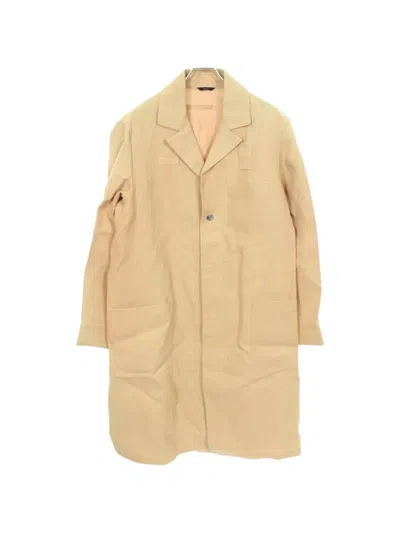 Pre-owned Fendi 2020s Factory Single-breasted Coat In Neutrals