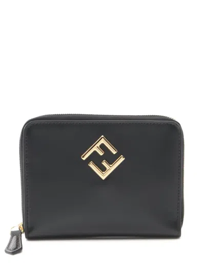 Pre-owned Fendi 2020s Ff Diamond Wallet