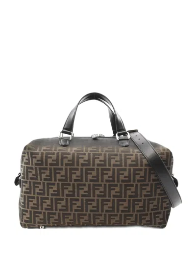 Pre-owned Fendi 2020s Ff Eclissia Holdall In Brown
