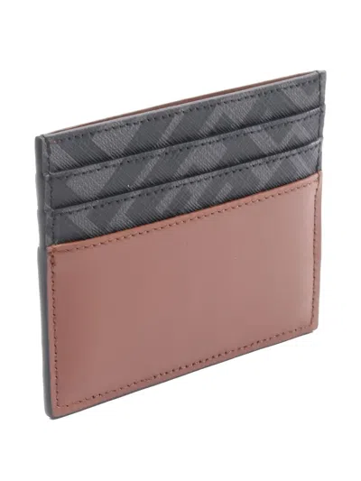 Pre-owned Fendi 2020s Ff Squared Card Folder In Brown