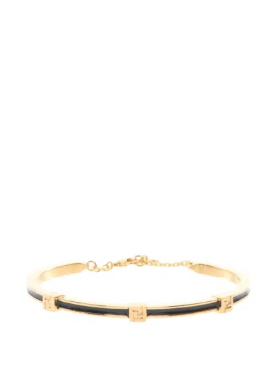 Pre-owned Fendi 2020s Forever Ff Bracelet In Gold