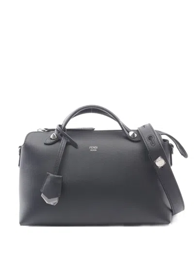 Pre-owned Fendi 2020s Medium By The Way Handbag In Black