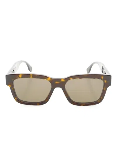 Pre-owned Fendi 2020s O'lock Sunglasses In Brown