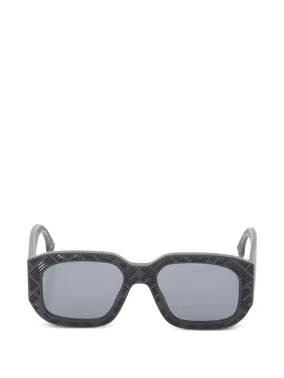 Pre-owned Fendi 2020s Shadow Sunglasses In Gray