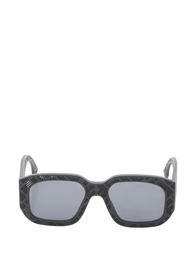 Pre-owned Fendi 2020s Square-frame Sunglasses In Black