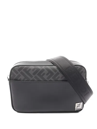 Pre-owned Fendi 2020s Square Messenger Bag In Black