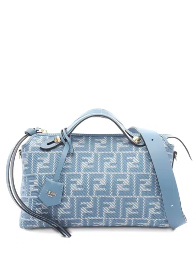 Pre-owned Fendi 2020s Zuca Monogram Tote Bag In Blue