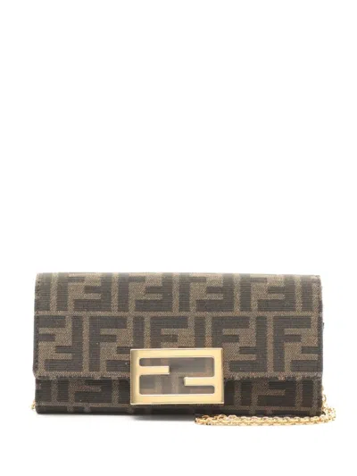Pre-owned Fendi 2020s Zucca Clutch Bag