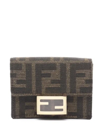 Pre-owned Fendi 2020s Zucca Wallet