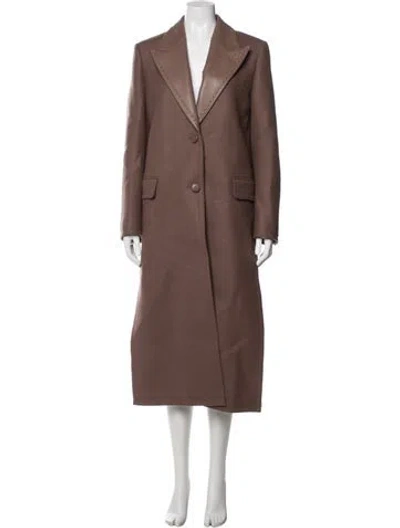 Pre-owned Fendi 2021 Wool Coat In Brown