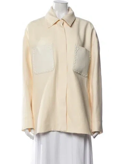 Pre-owned Fendi 2021 Wool Jacket In Neutral