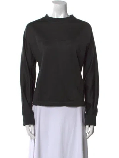 Pre-owned Fendi 2022 Bateau Neckline Sweatshirt In Black
