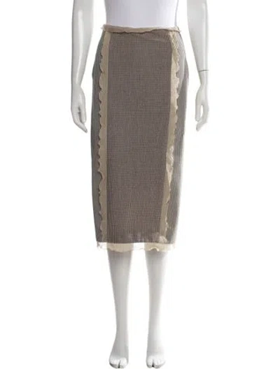 Pre-owned Fendi 2022 Knee-length Skirt In Neutrals
