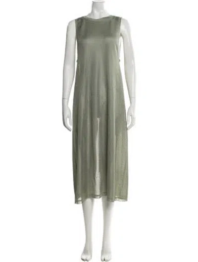 Pre-owned Fendi 2022 Long Dress In Green