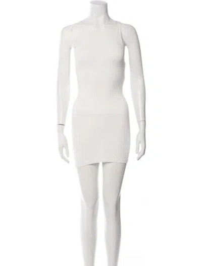 Pre-owned Fendi 2022 Mini Dress In White