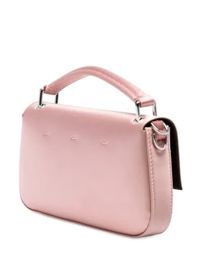 Pre-owned Fendi 2022 Silk Baguette Phone Pouch Satchel In Pink