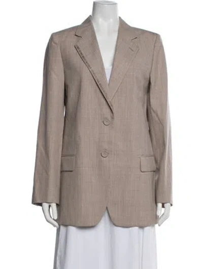 Pre-owned Fendi 2023 Fleece Blazer In Neutral