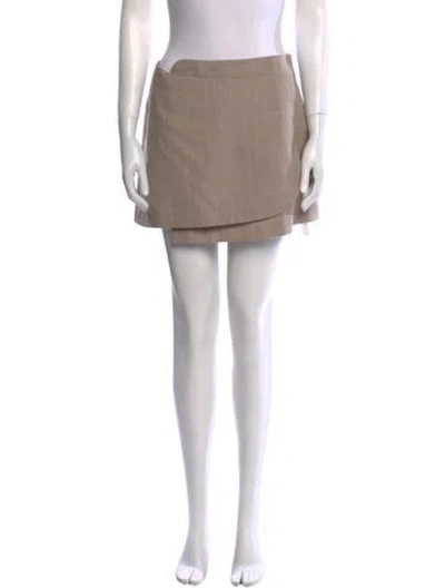 Pre-owned Fendi 2023 Mini Skirt In Gray