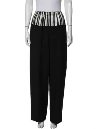 Pre-owned Fendi 2023 Wide Leg Pants In Black