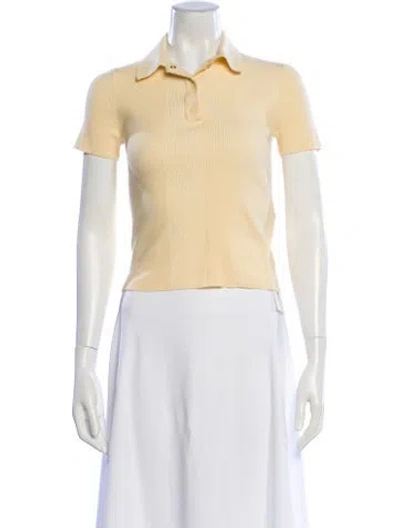 Pre-owned Fendi 2023 Wool Polo In Neutral