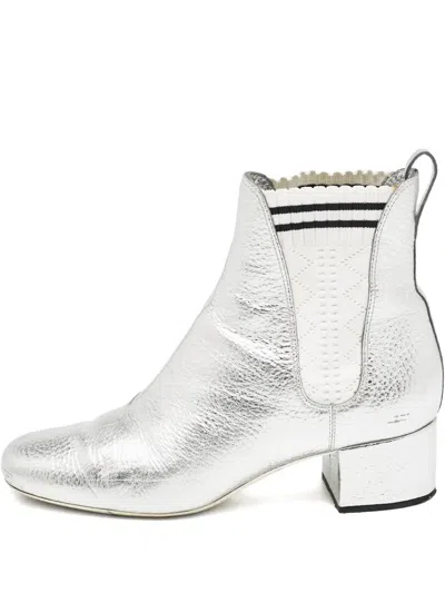 Pre-owned Fendi 2024 50mm Metallic Boots
