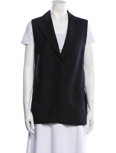 Pre-owned Fendi 2024 Mohair Vest In Black