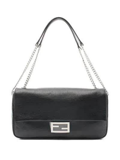 Pre-owned Fendi 20s Baguette Chain Large Shoulder Bag