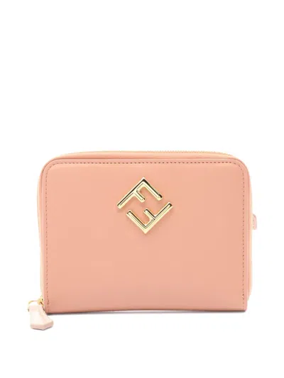 Pre-owned Fendi 20s Ff Diamonds Zip-fastening Wallet