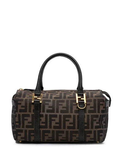 Pre-owned Fendi 20th Century Zucca Canvas Satchel