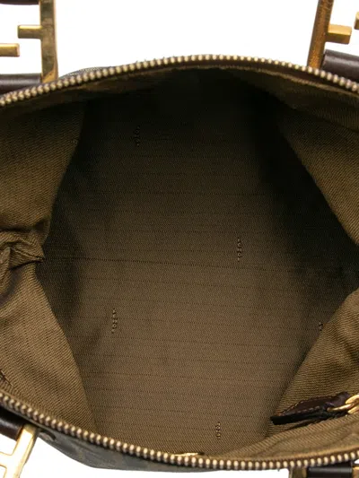Pre-owned Fendi 20th Century Zucca Canvas Satchel In Brown