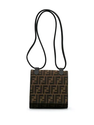 Pre-owned Fendi 20th Century Zucca Canvas Shoulder Bag