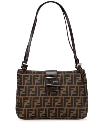 Pre-owned Fendi 20th Century Zucca Canvas Shoulder Bag