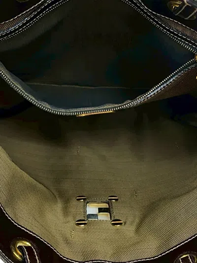 Pre-owned Fendi 20th Century Zucca Canvas Tote Bag In Brown