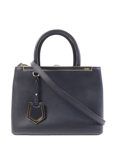 Pre-owned Fendi 2jours Tote Bag In Black