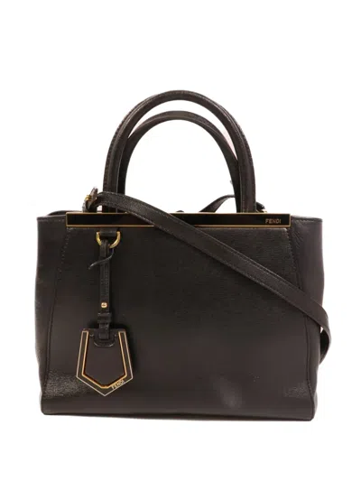 Pre-owned Fendi 2jours Tote Bag In Black