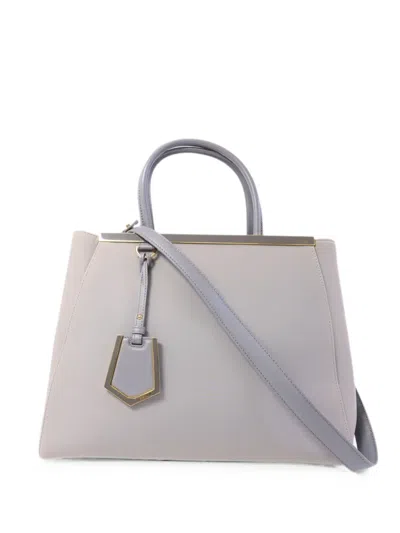 Fendi 2jours Tote Bag In Gray