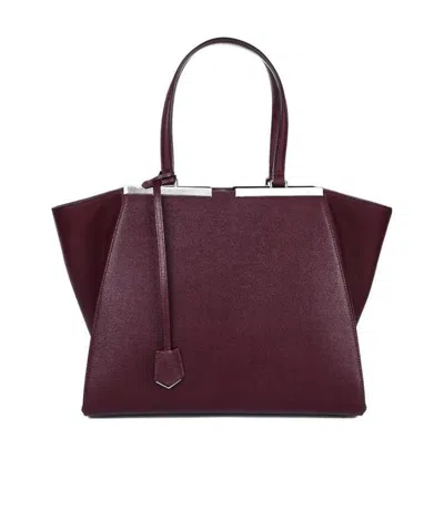 Fendi 3 Jours Logo Handbag In Red