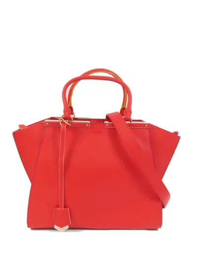 Pre-owned Fendi 3 Jours Tote Bag In Red