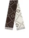 Fendi Rectangular Scarf Featuring Fringe Detail In Brown