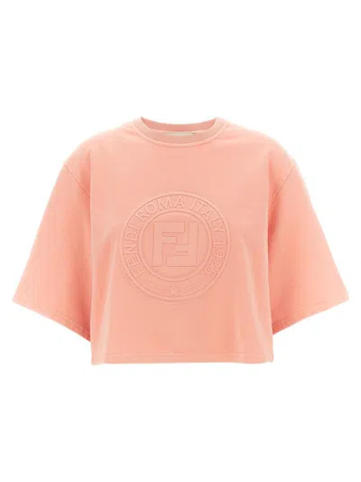 Fendi Roma T-shirt In Pink